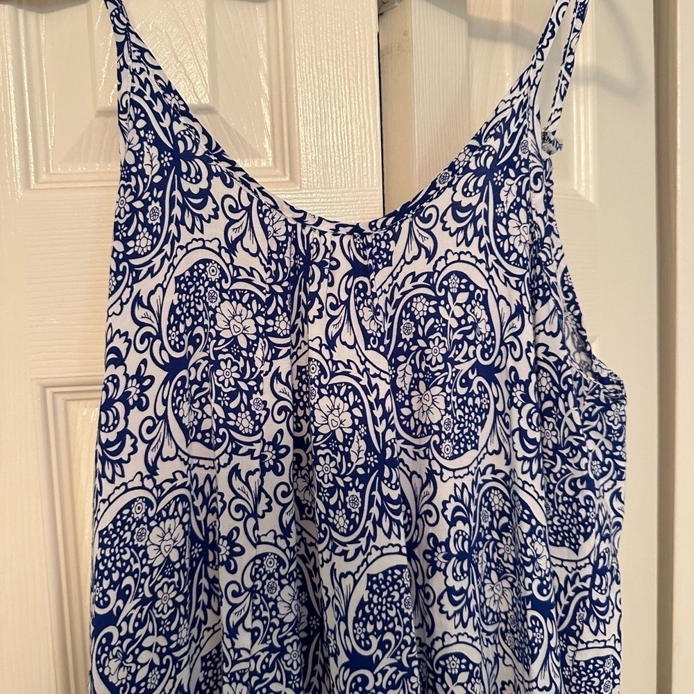 Buenos Ninos Blue & White Dress View 5